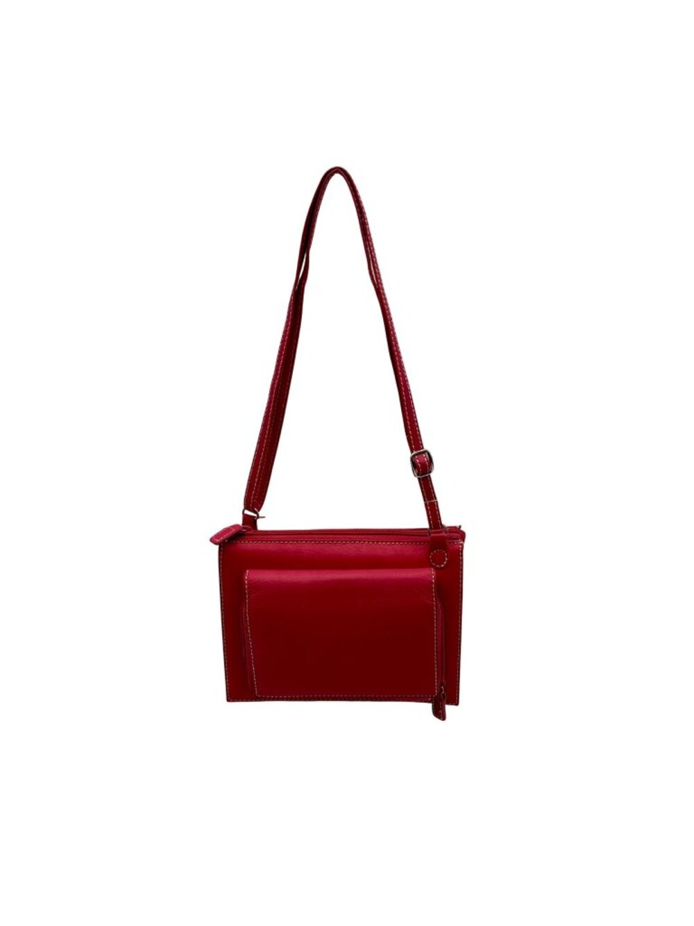 Mundi Pink Pebbled Leather Organizer Crossbody